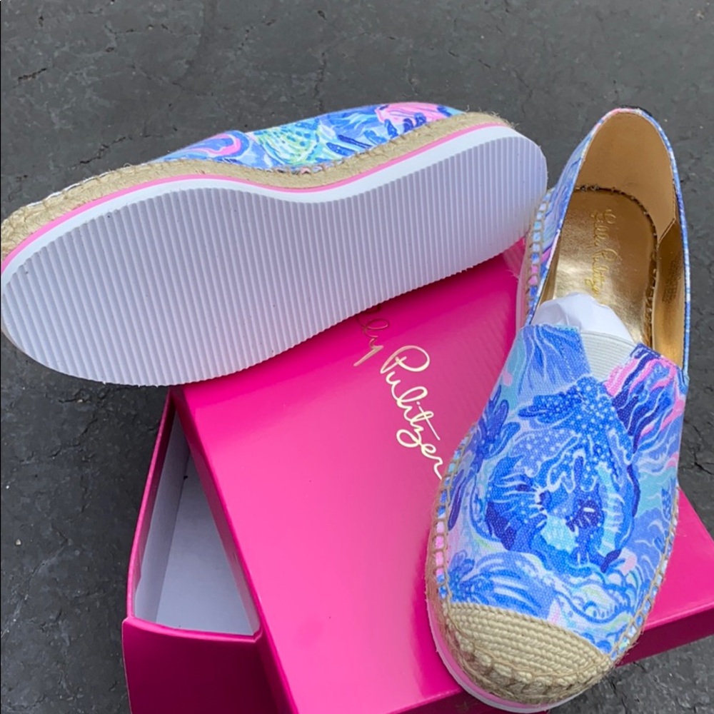 NIB Lilly Pulitzer marlo espadrille 8.5 - Picture 3 of 5